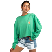 Mikiny - Billabong Beach Boyfriend Crop
