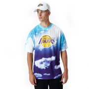 Trička - New Era Nba Sky Aop Os Tee Los Angeles Lakers