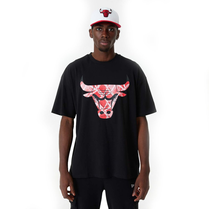 Trička - New Era Nba Infill Logo Os Tee Chicago Bulls