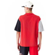 Trička - New Era NBA Half Pinstripe Os Tee Chicago Bulls