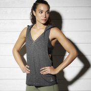 Tílka a topy - Reebok Nooble Fight Hooded Tank