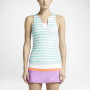 Tílka a topy - Nike 2 Stripe Pure Tennis Tank