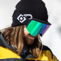 COLT GOGGLES (black/mirror green)