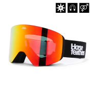 COLT GOGGLES (black/mirror red)