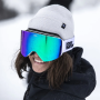COLT GOGGLES (white/mirror green)
