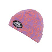 DEL YOUTH BEANIE (lila smiley)
