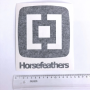 STICKER - TRANSFER SQUARE NEW LOGO BLACK 16x14 cm (1 pc)